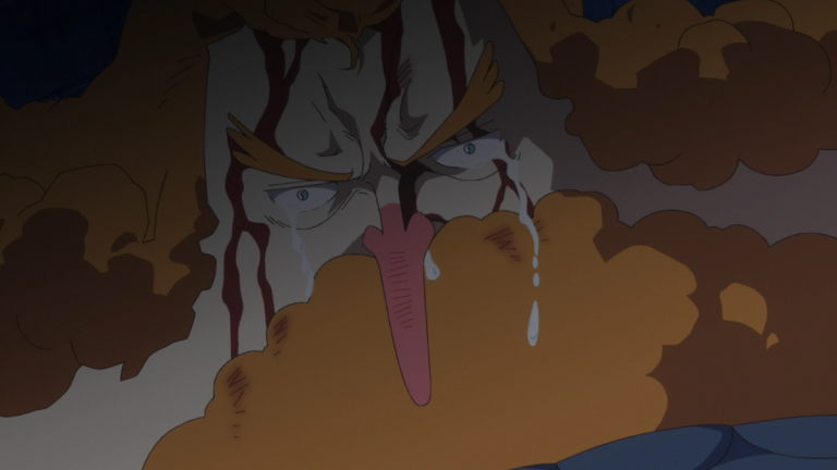 Official One Piece Episode 547 story scene from Nami, Jinbe, Arlong, Hody Jones, King Neptune, the Ryugu princes, Energy Steroids, Shirahoshi, the New Fish-Man Pirates, and Gyoncorde Plaza