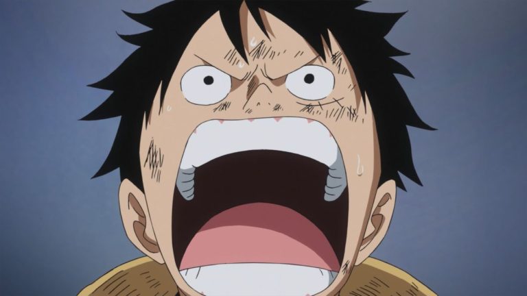 Official One Piece Episode 709 story scene from Trafalgar Law, Doflamingo, Corazon, Hajrudin, Machvise, Sai, Baby 5, Don Chinjao, Bellamy, Luffy, and the Dressrosa coalition