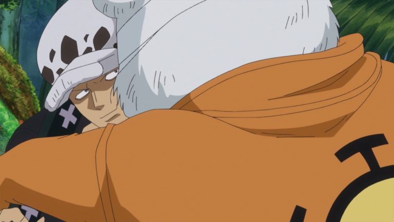 Official One Piece Episode 757 story scene from Jack, Duke Inuarashi, Master Nekomamushi, Pedro, Wanda, Carrot, the Musketeers, the Guardians, Sheepshead, Sanji, Nami, Chopper, Brook, Caesar Clown, Raizo, and the Mink Tribe