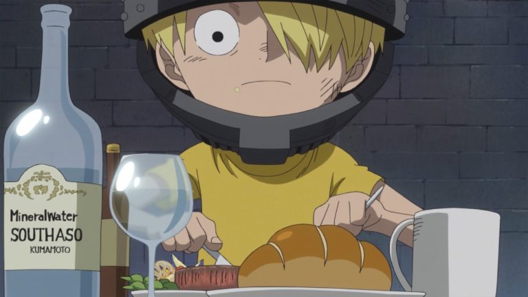 Official One Piece Episode 804 story scene from Sanji, Cosette, Niji, Yonji, Ichiji, Judge, Reiju, Sanji’s mother, Zeff, Luffy, Nami, Chopper, Carrot, Cracker, Kingbaum, Pound, Big Mom, Mont-d’Or, Zeus, Prometheus, Germa clones, and Tankman