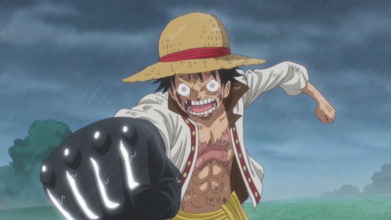 Official One Piece Episode 810 story scene from Luffy, Sanji, Nami, Pudding, Big Mom, Reiju, Judge, Yonji, Kingbaum, Chopper, Carrot, Brûlée, Randolph, Amande, Mont-d’Or, Galette, Bobbin, the Enraged Army, Zeus, and Prometheus