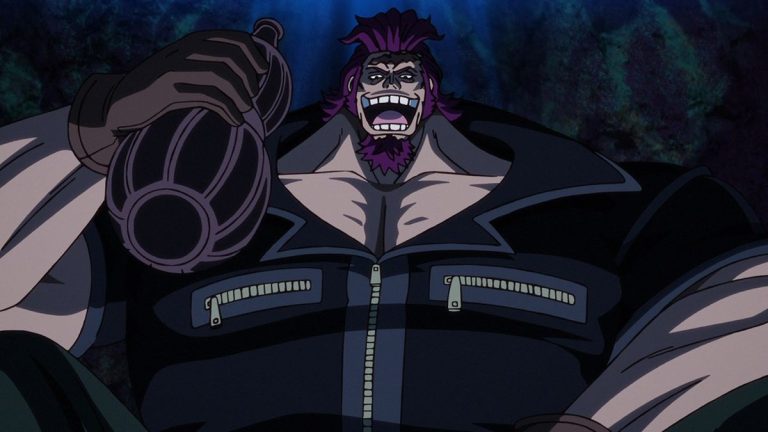 Official One Piece Episode 895 story scene from Luffy, Zoro, Robin, Usopp, Franky, Nami, Sanji, Chopper, Brook, Otama, Ace, Hitetsu, Hawkins, Kaido, Orochi, Hancock, Cidre, Ginger, Buena Festa, Bullet, and the Thousand Sunny
