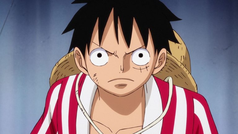 Official One Piece Episode 896 story scene from Luffy, Zoro, Robin, Usopp, Franky, Nami, Sanji, Chopper, Brook, Otama, Ace, Hitetsu, Hawkins, Kaido, Orochi, Hancock, Cidre, Ginger, Buena Festa, Bullet, and the Thousand Sunny