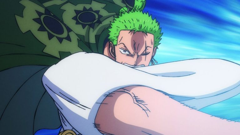 Official One Piece Episode 898 story scene from Luffy, Zoro, Otama, Hitetsu, Otsuru, Okiku, Hawkins, Komachiyo, Batman, Gazelleman, Holdem, Urashima, Mouseman, Bepo, Law, Kaido, and Nidai Kitetsu