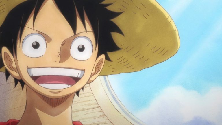 Official One Piece Episode 907 story scene from Luffy, Anne, Balloon, Spiel, Otama, Law, Kinemon, Oden, Toki, Momonosuke, Hiyori, Robin, Zoro, Shinobu, Kaido, Orochi, Roger, and the Akazaya Nine