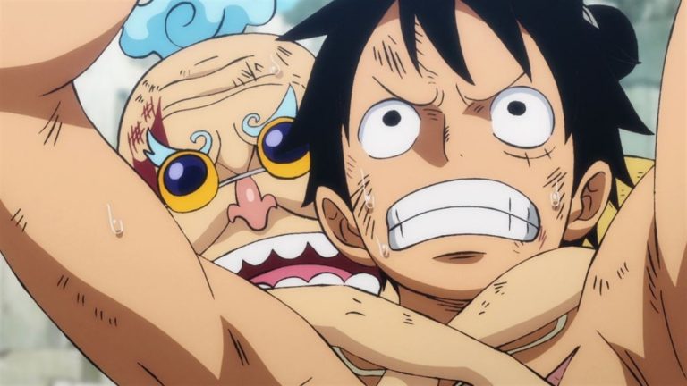 Official One Piece Episode 931 story scene from Orochi, Komurasaki, Toko, Kyoshiro, Robin, Brook, Nami, Shinobu, O-Lin, Chopper, Otama, Momonosuke, Okiku, Luffy, Hyogoro, Daifugo, Babanuki, Queen, Raizo, Kawamatsu, and Zoro