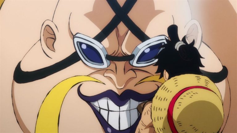 Official One Piece Episode 932 story scene from Luffy, Hyogoro, Queen, Sanji, Nami, Robin, Shinobu, Hawkins, Drake, Zoro, Gyukimaru, Kamazo, Toko, Hiyori, Kawamatsu, Law, Bepo, Shachi, Penguin, Raizo, and O-Lin