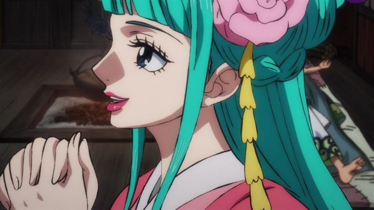 Official One Piece Episode 936 story scene from Luffy, Hyogoro, Queen, Sanji, Nami, Robin, Shinobu, Hawkins, Drake, Zoro, Gyukimaru, Kamazo, Toko, Hiyori, Kawamatsu, Law, Bepo, Shachi, Penguin, Raizo, and O-Lin