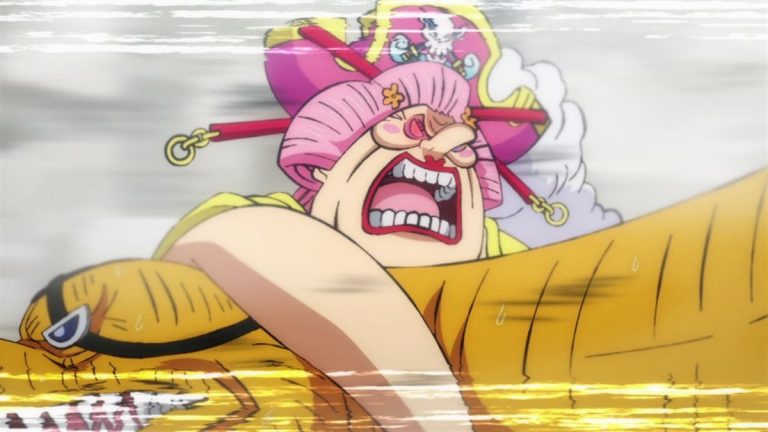 Official One Piece Episode 945 story scene from Zoro, Sanji, Toko, Orochi, Kyoshiro, Drake, Kid, Killer, Law, Hawkins, Big Mom, Queen, Luffy, Hyogoro, Chopper, Otama, Momonosuke, Okiku, Kinemon, and Shutenmaru