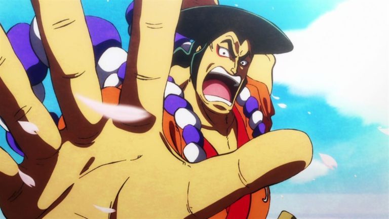 Official One Piece Episode 960 story scene from Morgans, Sabo, Vivi, Drake, Koby, Hancock, Mihawk, Buggy, Weevil, Sakazuki, Fujitora, Sengoku, Rocks, Garp, Roger, Whitebeard, Big Mom, Kaido, Oden, Kinemon, Denjiro, Tsuru, Sukiyaki, and the Scabbards
