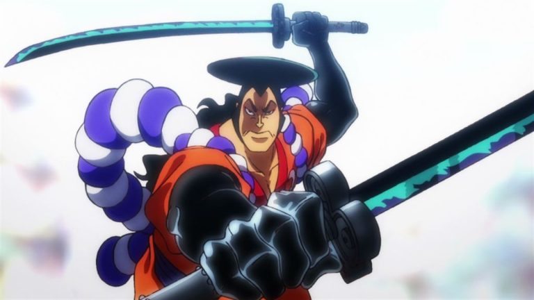 Official One Piece Episode 961 story scene from Morgans, Sabo, Vivi, Drake, Koby, Hancock, Mihawk, Buggy, Weevil, Sakazuki, Fujitora, Sengoku, Rocks, Garp, Roger, Whitebeard, Big Mom, Kaido, Oden, Kinemon, Denjiro, Tsuru, Sukiyaki, and the Scabbards