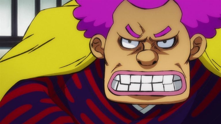 Official One Piece Episode 965 story scene from Kozuki Oden, Ashura Doji, Kinemon, Denjiro, Yasuie, Orochi, Whitebeard, Marco, Izo, Toki, Inuarashi, Nekomamushi, Momonosuke, Hiyori, Roger, Rayleigh, Shanks, Buggy, and Teach