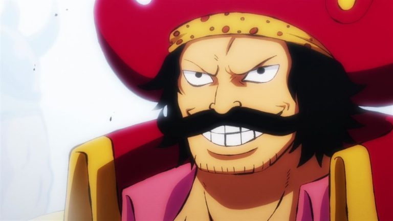 Official One Piece Episode 967 story scene from Roger, Oden, Toki, Momonosuke, Hiyori, Shanks, Buggy, Tom, Iceburg, Franky, Neptune, Shyarly, Kinemon, the Nine Red Scabbards, Orochi, Higurashi, Hyogoro, Kaido, and the Beasts Pirates