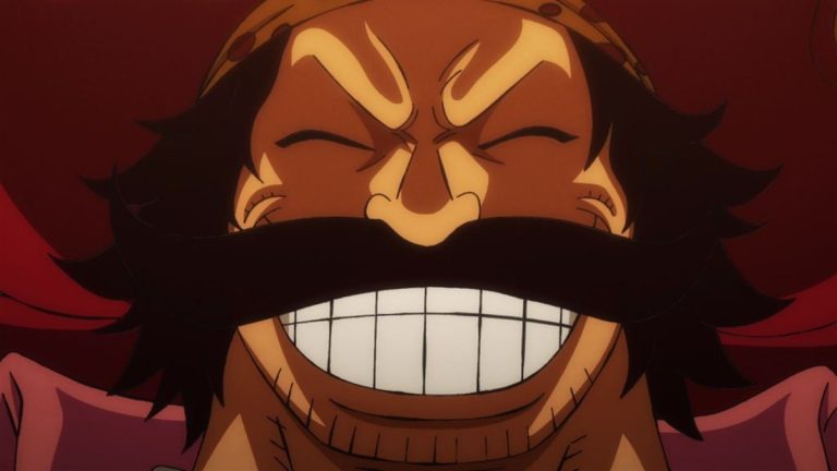 Official One Piece Episode 969 story scene from Roger, Oden, Toki, Momonosuke, Hiyori, Shanks, Buggy, Tom, Iceburg, Franky, Neptune, Shyarly, Kinemon, the Nine Red Scabbards, Orochi, Higurashi, Hyogoro, Kaido, and the Beasts Pirates