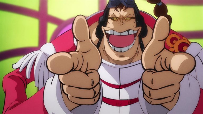 Official One Piece Episode 986 story scene from Luffy, Zoro, Jinbe, Franky, Kinemon, Denjiro, Law, Kid, Otama, Queen, Kaido, Yamato, Ulti, Page One, Who’s-Who, Black Maria, X Drake, Sasaki, and Apoo