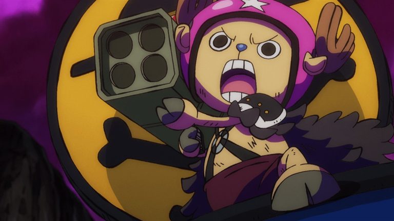 Official One Piece Episode 989 story scene from Kid, Killer, Apoo, Haccha, Sanji, Nami, Chopper, Usopp, Big Mom, Marco, Nekomamushi, Izo, Kanjuro, Orochi, Momonosuke, Denjiro, Sasaki, Ulti, Page One, Yamato, Luffy, and Ace