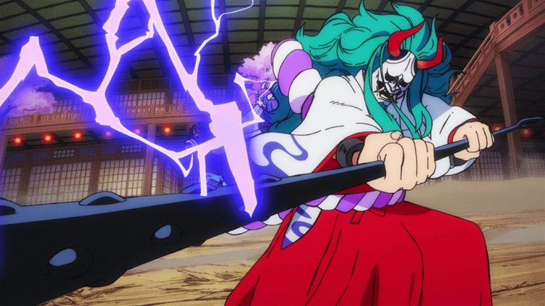 Official One Piece Episode 990 story scene from Kid, Killer, Apoo, Haccha, Sanji, Nami, Chopper, Usopp, Big Mom, Marco, Nekomamushi, Izo, Kanjuro, Orochi, Momonosuke, Denjiro, Sasaki, Ulti, Page One, Yamato, Luffy, and Ace