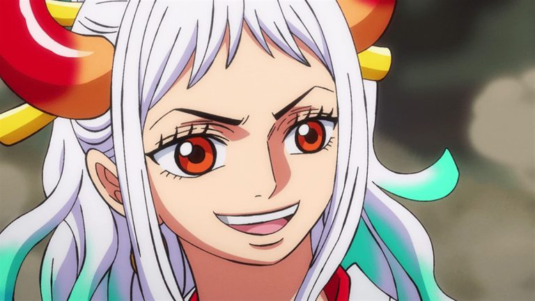 Official One Piece Episode 996 story scene from Yamato, Oden, Luffy, Kaido, Big Mom, Orochi, Kiku, Kanjuro, Momonosuke, Kinemon, Izo, Nekomamushi, Law, the Scabbards, Ulti, King, Queen, Jack, and Hyogoro