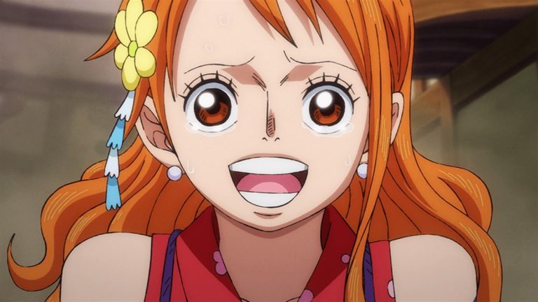 Official One Piece Episode 998 story scene from Inuarashi, Nekomamushi, the Minks, Jack, Shinobu, Momonosuke, Sanji, King, Queen, Nami, Zeus, Franky, Brook, Robin, Jinbe, Yamato, the Straw Hats, X Drake, Hawkins, Who’s-Who, and Luffy