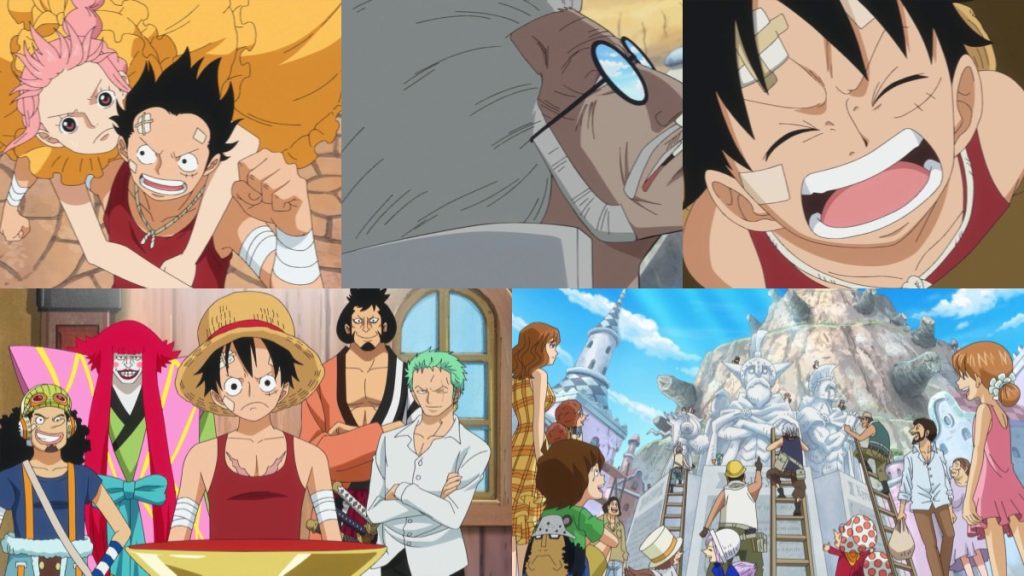 Official One Piece episode montage used for the Episodes 742 through 746 React directory