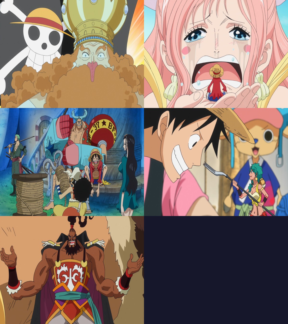 Official One Piece episode montage used for the Episodes 572 through 576 React directory