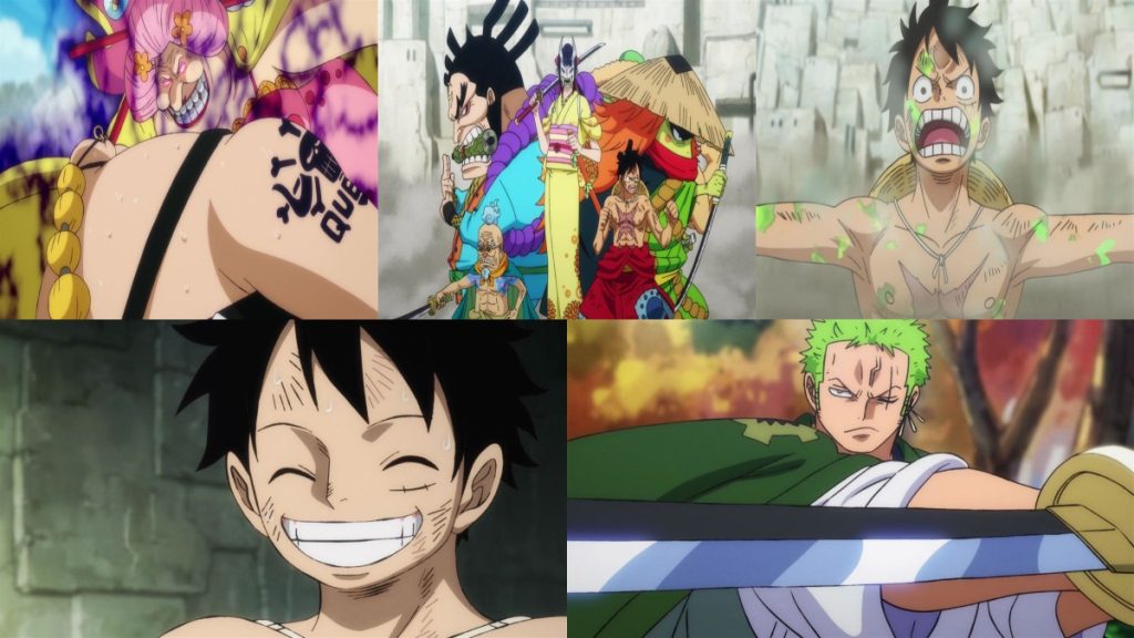 Official One Piece episode montage for Episodes 947 through 951 React directory