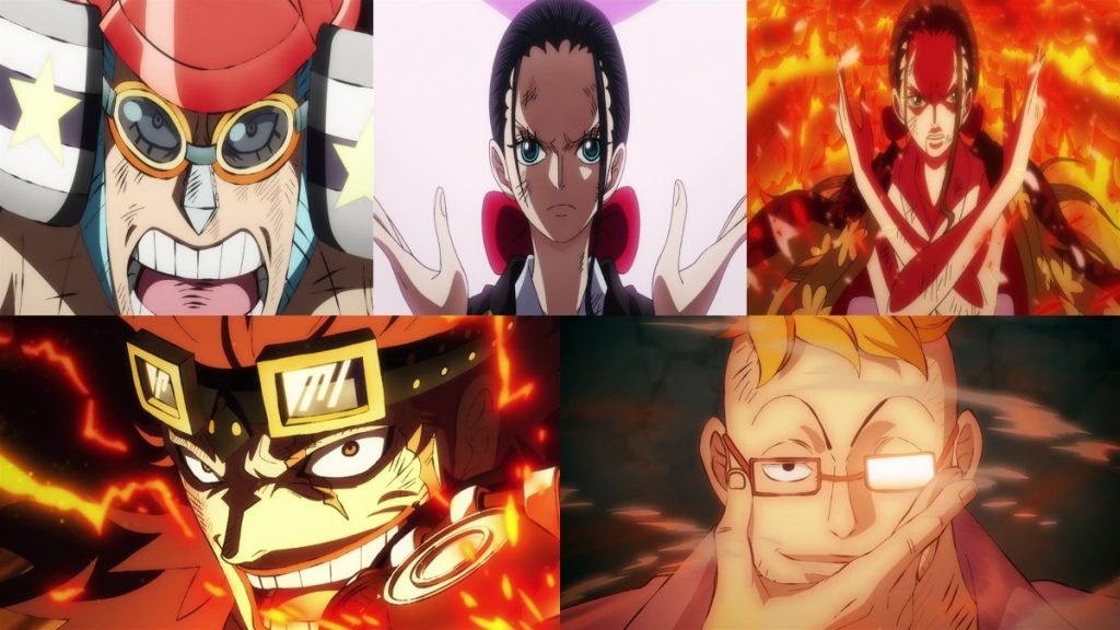 Official One Piece episode montage for Episodes 1042 through 1046 React directory