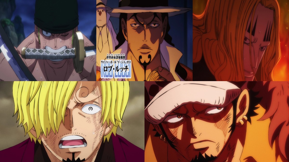 Official One Piece episode montage for Episodes 1052 through 1056 React directory