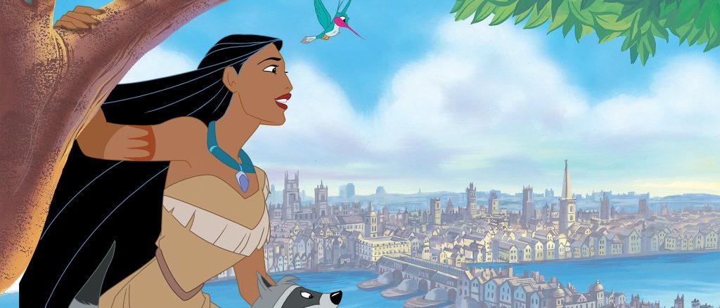 Pocahontas looks toward London in official Disney sequel artwork