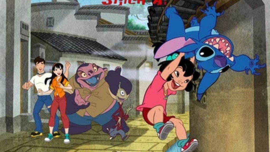 The main Stitch and Ai characters in official promotional artwork