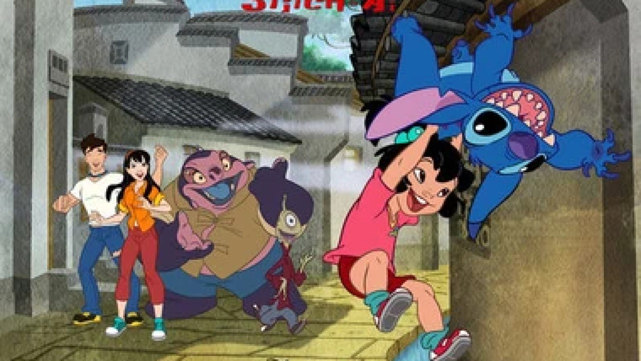 The main Stitch and Ai characters in official promotional artwork