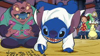 Jumba serving as a substitute teacher in the official TV Tokyo still for Stitch anime Episode 20