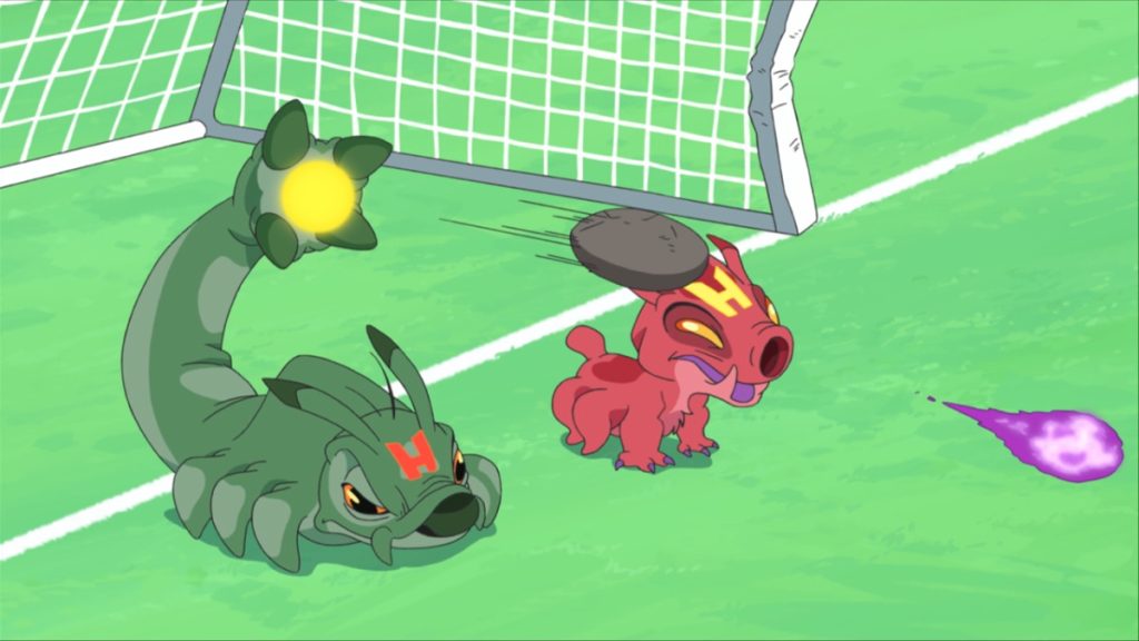 Official Apple TV still for Stitch anime production season three Episode 1, スティッチ、ニュータウンへ行く！