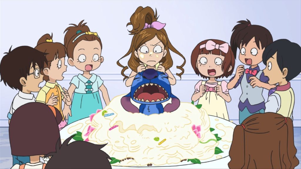 Official Apple TV still for Stitch anime production season three Episode 3, バースデー・パニック！