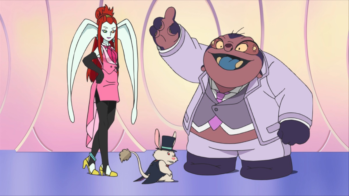 Official Apple TV still for Stitch anime production season three Episode 9, スティッチが生まれた日（前編）