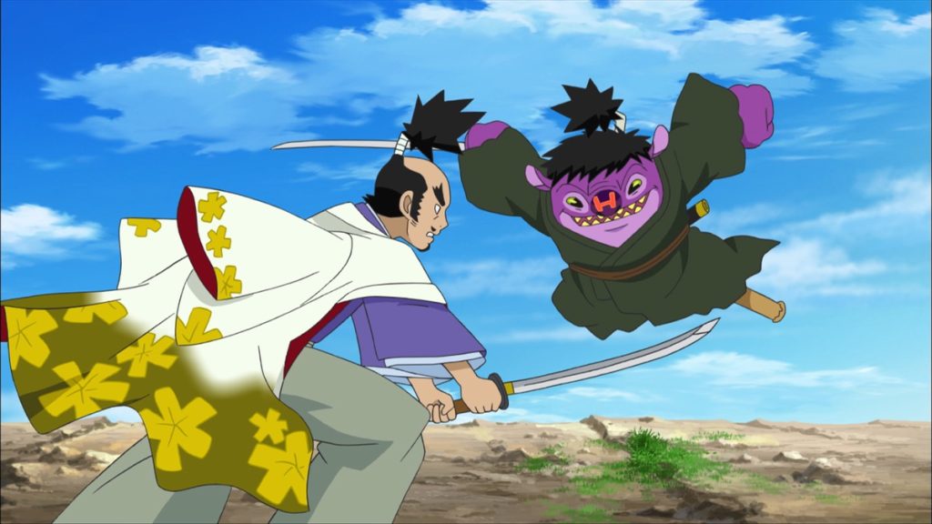 Official Apple TV still for Stitch anime production season three Episode 15, お殿様がやってきた！