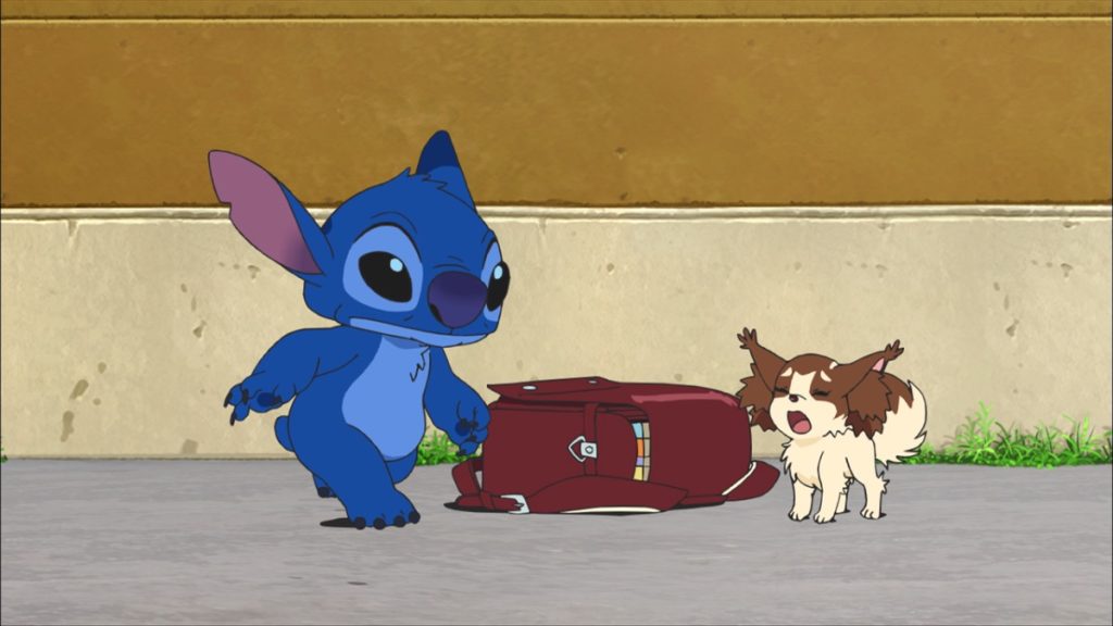 Official Apple TV still for Stitch anime production season three Episode 16, ユウナが犬になったワン！
