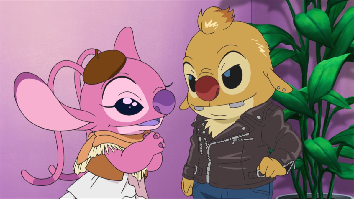 Official Apple TV still for Stitch anime production season three Episode 18, エンジェルを取り戻せ!