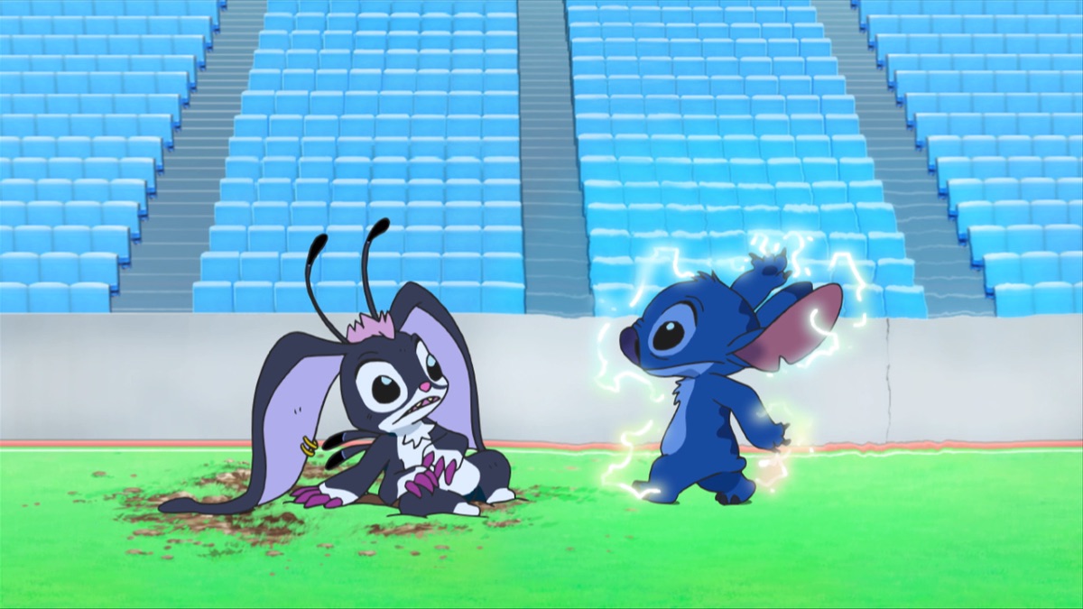 Official Apple TV still for Stitch anime production season three Episode 29, 史上最大のピンチ!立ちあがれスティッチ